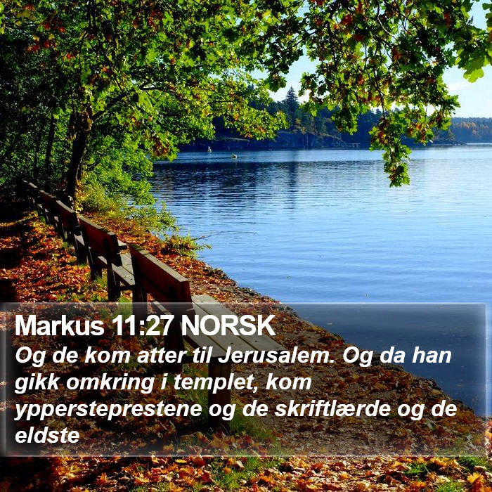 Markus 11:27 NORSK Bible Study