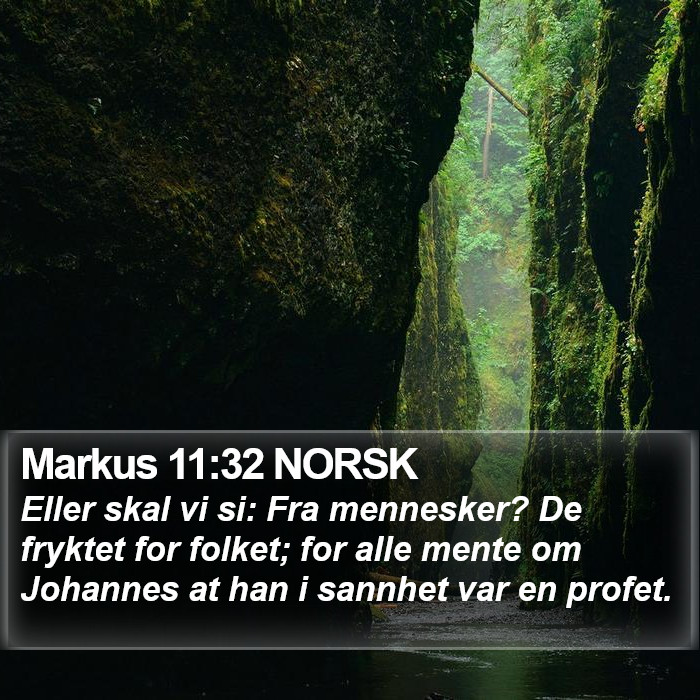 Markus 11:32 NORSK Bible Study