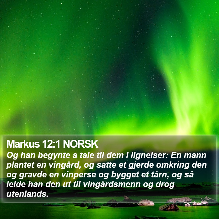 Markus 12:1 NORSK Bible Study
