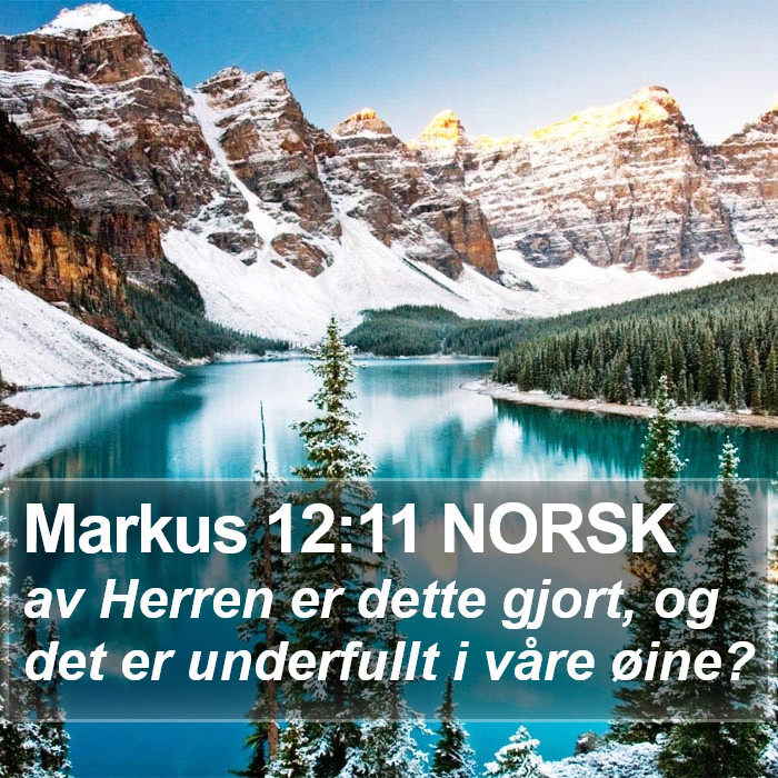 Markus 12:11 NORSK Bible Study