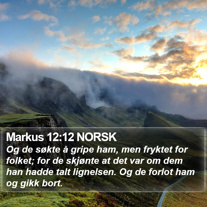 Markus 12:12 NORSK Bible Study