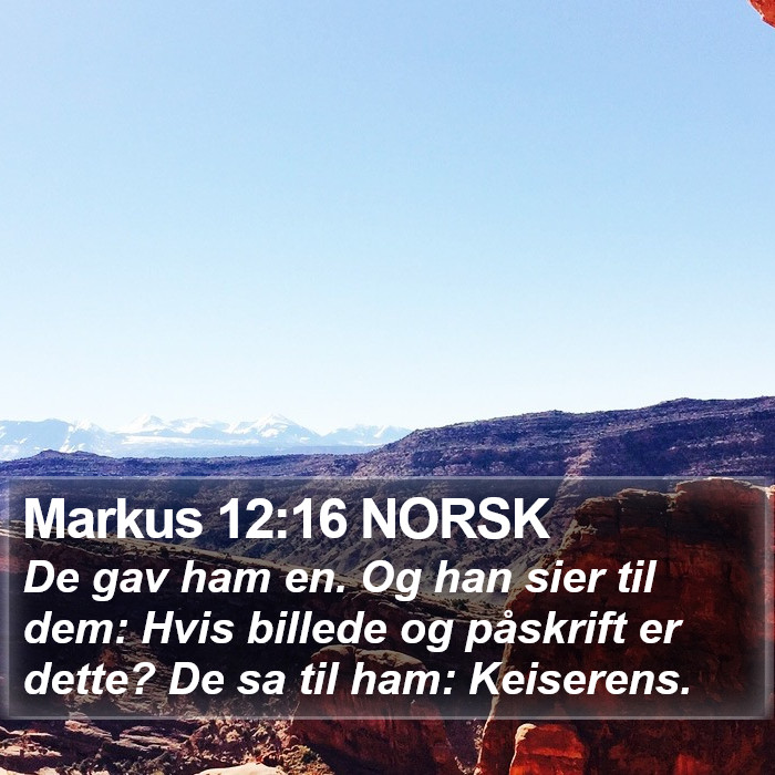 Markus 12:16 NORSK Bible Study