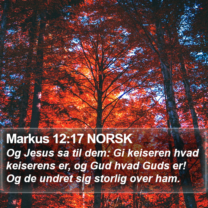 Markus 12:17 NORSK Bible Study