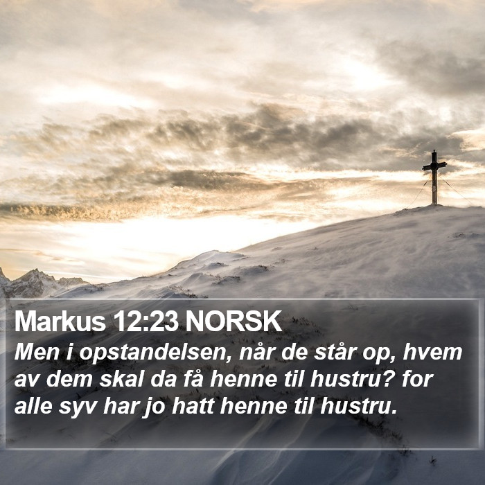 Markus 12:23 NORSK Bible Study