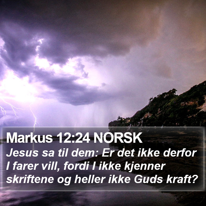 Markus 12:24 NORSK Bible Study