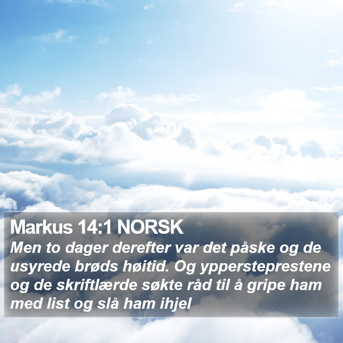 Markus 14:1 NORSK Bible Study