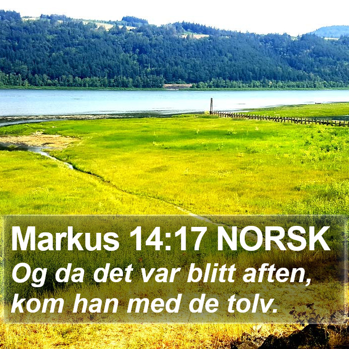 Markus 14:17 NORSK Bible Study