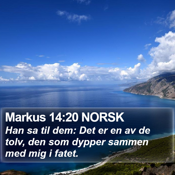 Markus 14:20 NORSK Bible Study