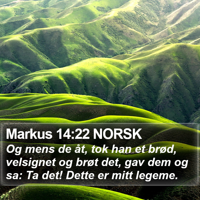 Markus 14:22 NORSK Bible Study