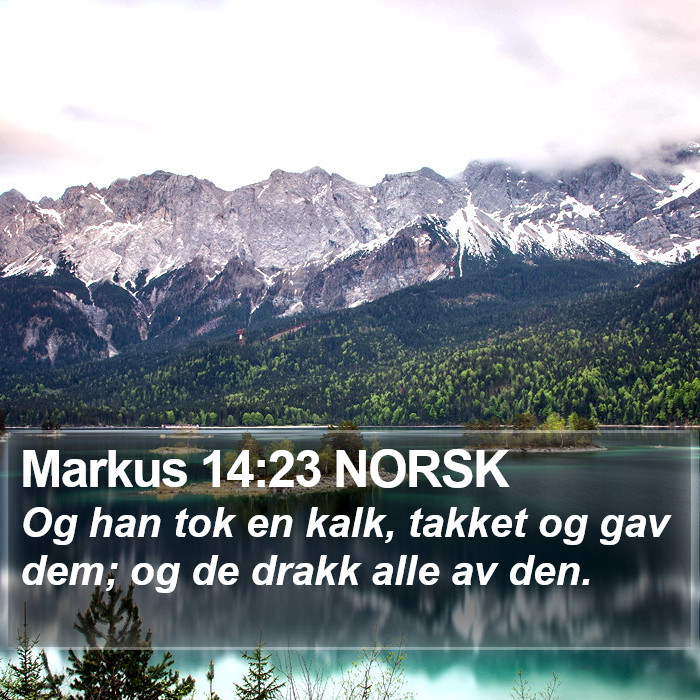 Markus 14:23 NORSK Bible Study