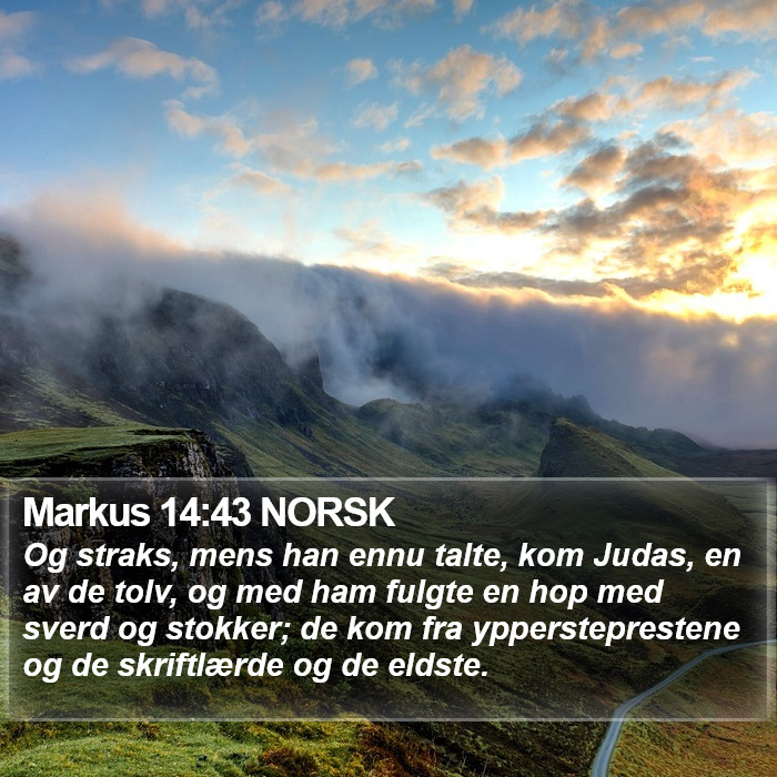 Markus 14:43 NORSK Bible Study