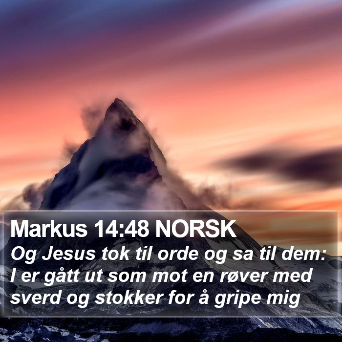 Markus 14:48 NORSK Bible Study