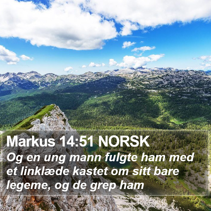 Markus 14:51 NORSK Bible Study