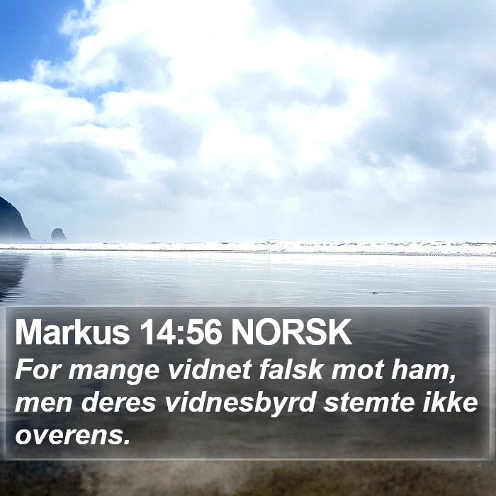 Markus 14:56 NORSK Bible Study