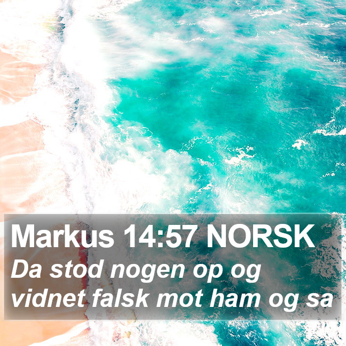 Markus 14:57 NORSK Bible Study