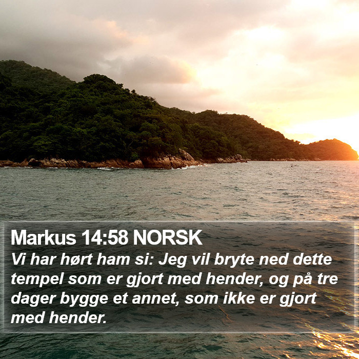 Markus 14:58 NORSK Bible Study