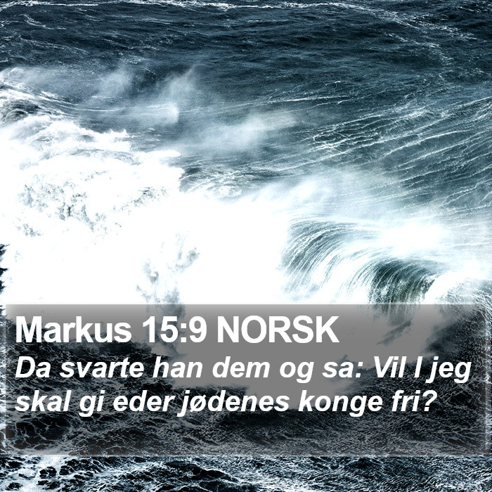 Markus 15:9 NORSK Bible Study