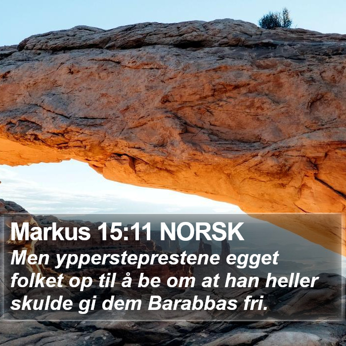 Markus 15:11 NORSK Bible Study