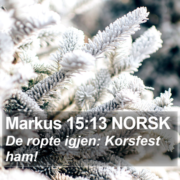 Markus 15:13 NORSK Bible Study
