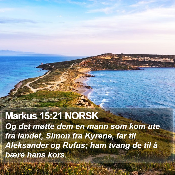 Markus 15:21 NORSK Bible Study