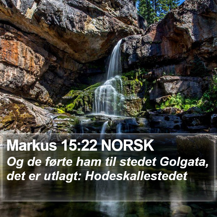 Markus 15:22 NORSK Bible Study