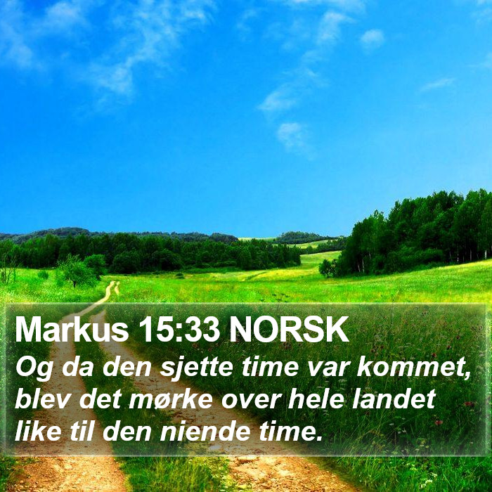 Markus 15:33 NORSK Bible Study