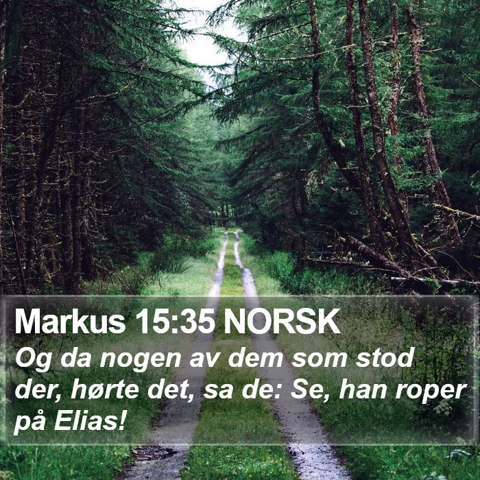 Markus 15:35 NORSK Bible Study
