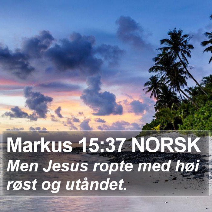 Markus 15:37 NORSK Bible Study