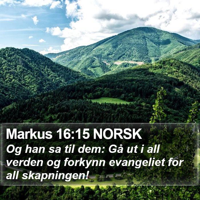 Markus 16:15 NORSK Bible Study