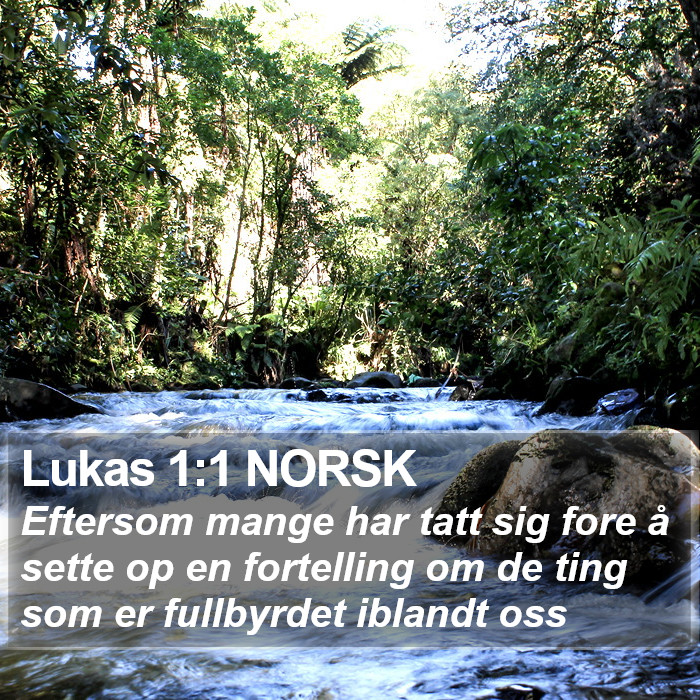 Lukas 1:1 NORSK Bible Study