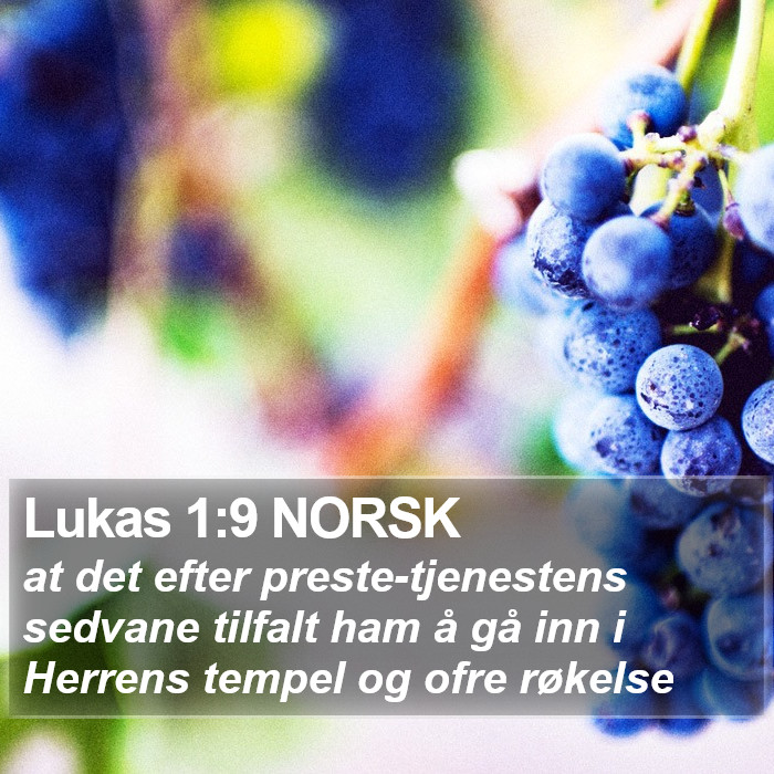 Lukas 1:9 NORSK Bible Study