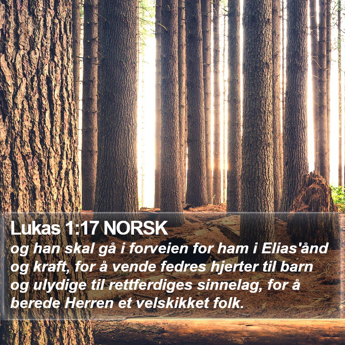 Lukas 1:17 NORSK Bible Study