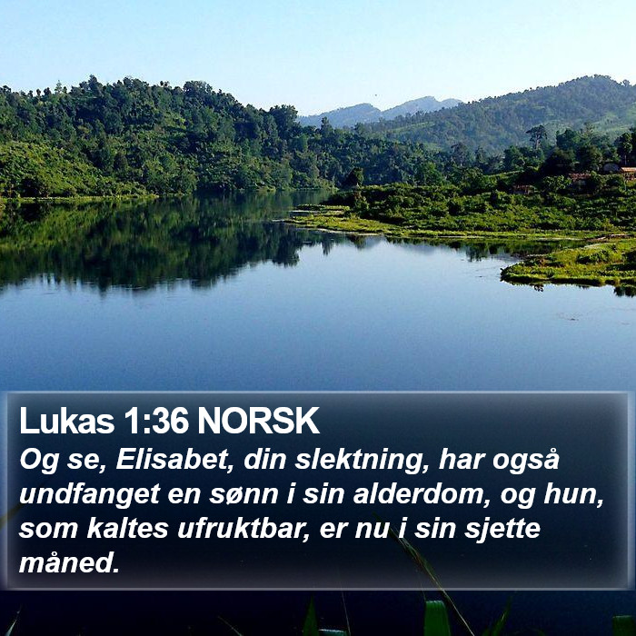 Lukas 1:36 NORSK Bible Study