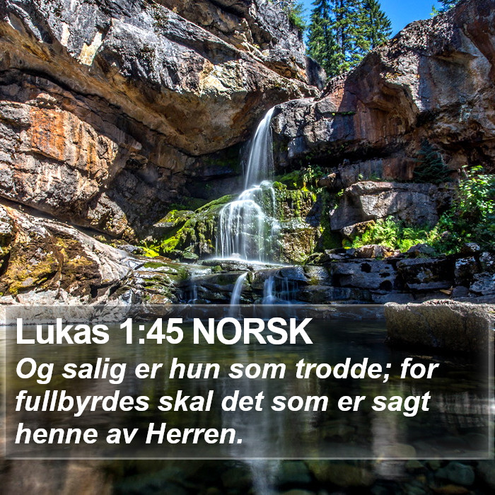 Lukas 1:45 NORSK Bible Study