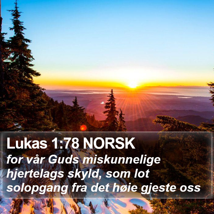 Lukas 1:78 NORSK Bible Study