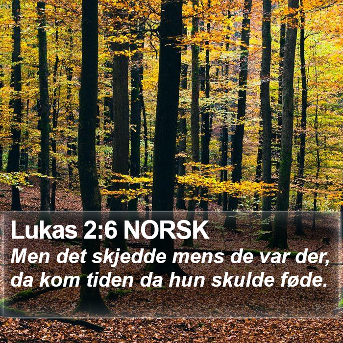 Lukas 2:6 NORSK Bible Study