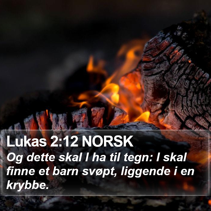 Lukas 2:12 NORSK Bible Study