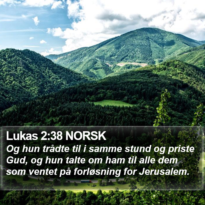 Lukas 2:38 NORSK Bible Study