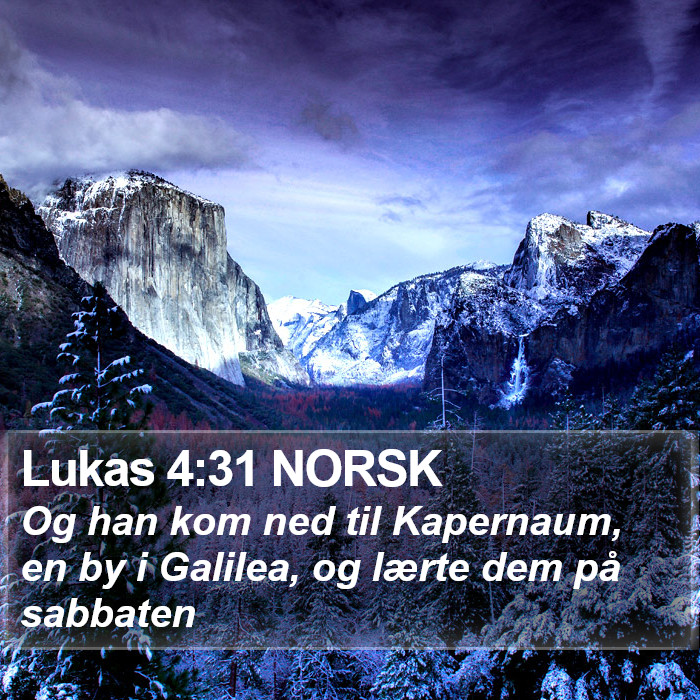 Lukas 4:31 NORSK Bible Study