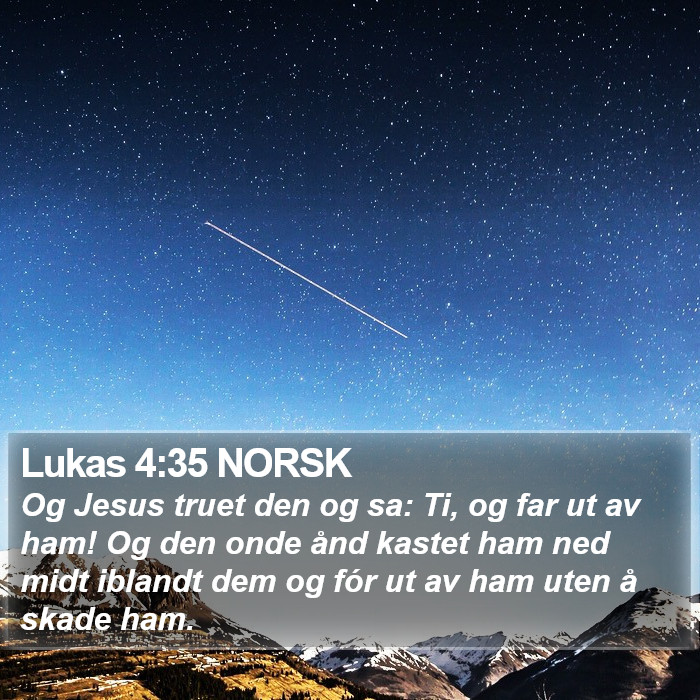 Lukas 4:35 NORSK Bible Study