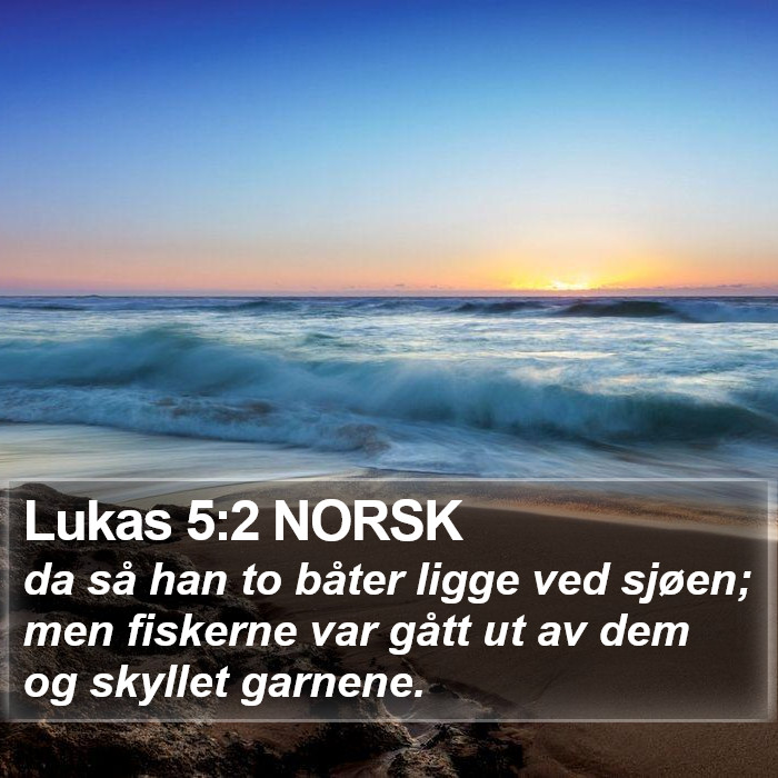 Lukas 5:2 NORSK Bible Study