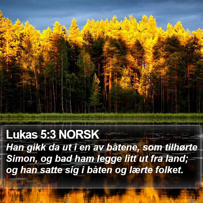 Lukas 5:3 NORSK Bible Study