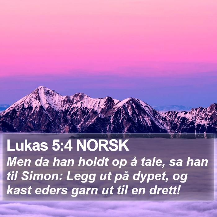 Lukas 5:4 NORSK Bible Study
