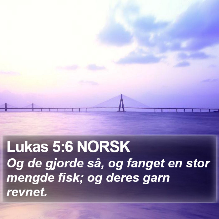 Lukas 5:6 NORSK Bible Study