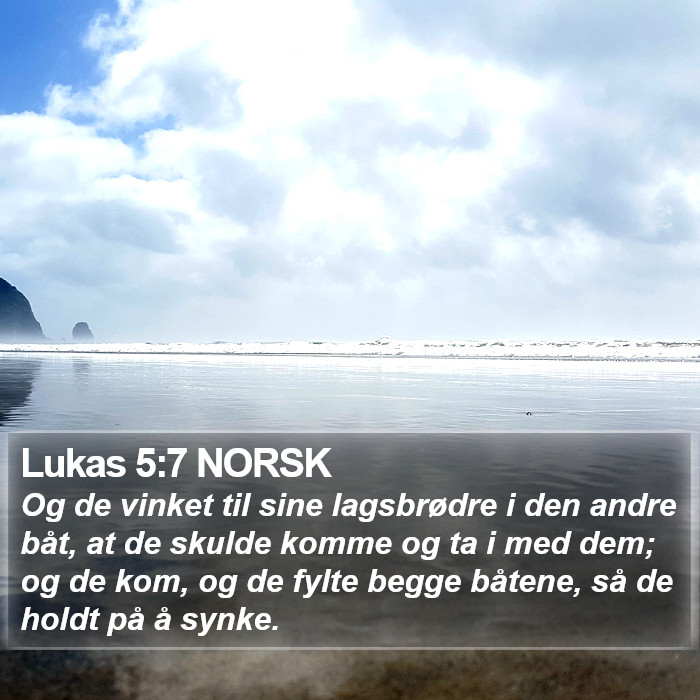 Lukas 5:7 NORSK Bible Study