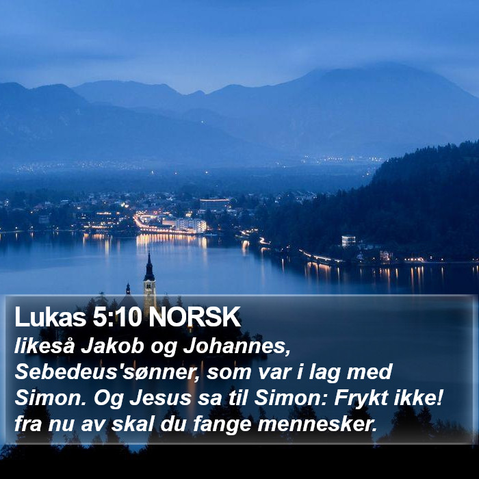 Lukas 5:10 NORSK Bible Study