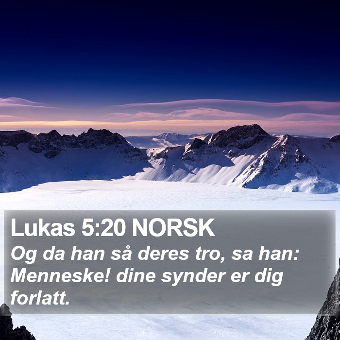 Lukas 5:20 NORSK Bible Study