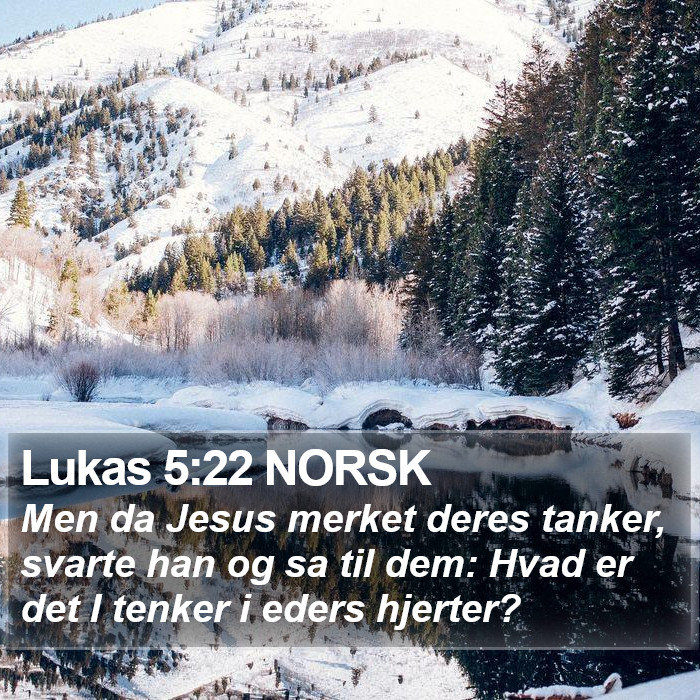 Lukas 5:22 NORSK Bible Study