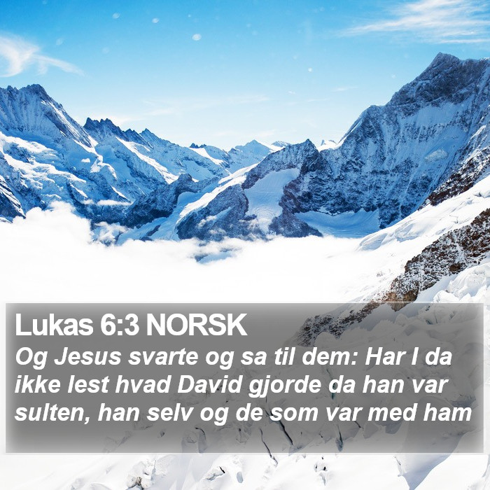 Lukas 6:3 NORSK Bible Study