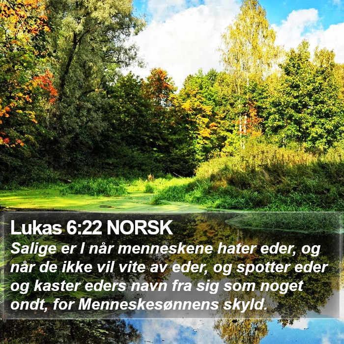 Lukas 6:22 NORSK Bible Study